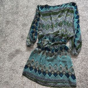 Sheer patterned dress